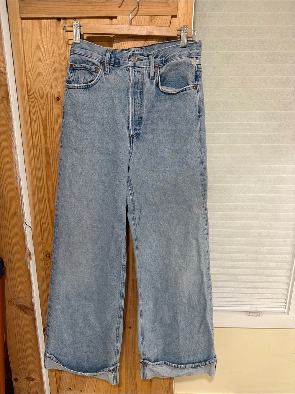 Agolde Dame Baggy Jeans, size 25